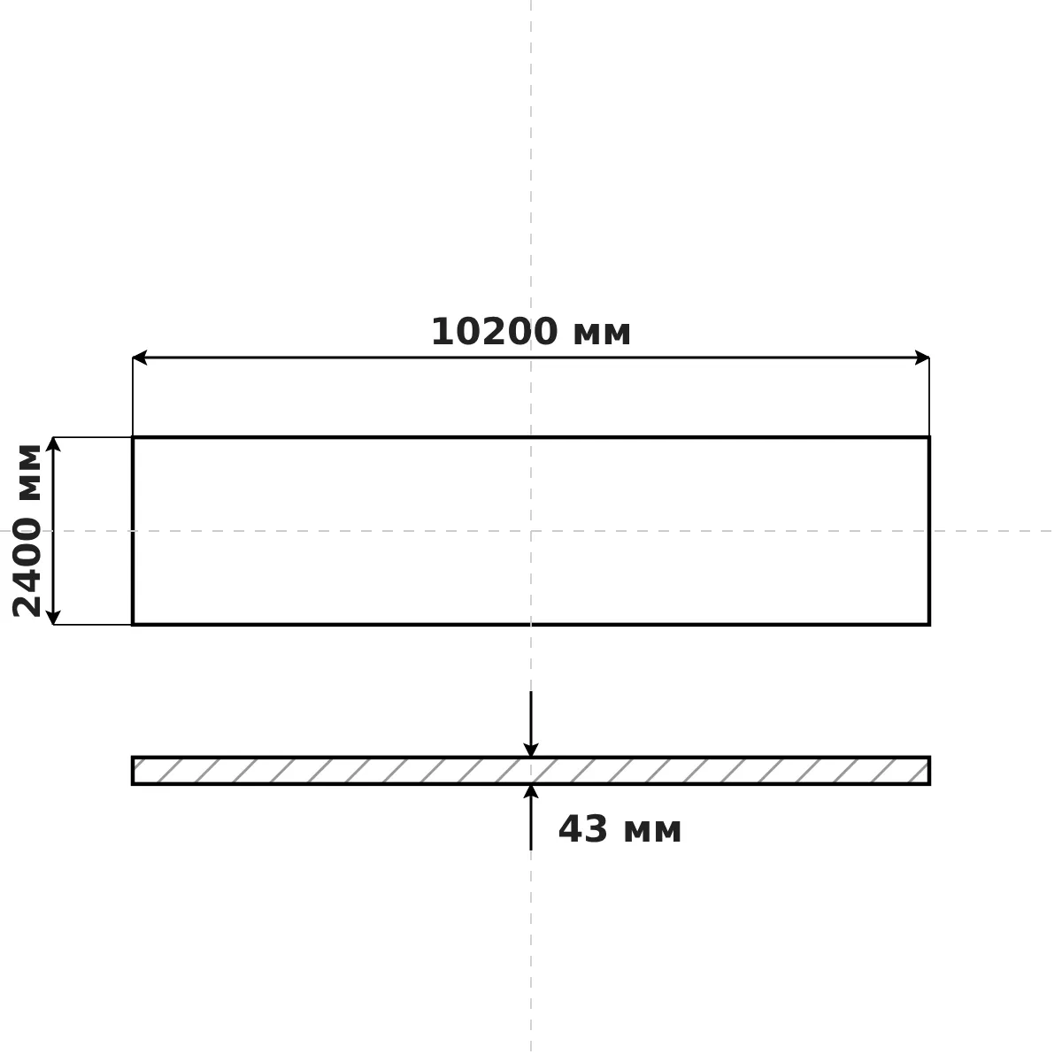 Лист 43мм К60 ТУ 14-105-808-2023